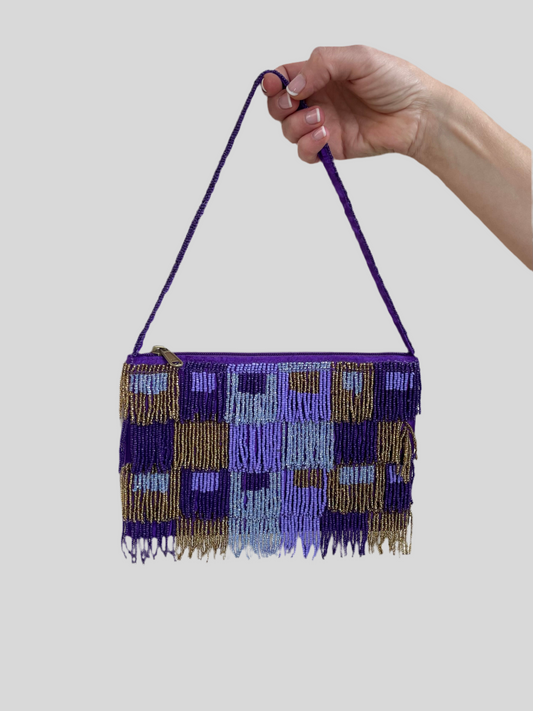 BOLSO DE FIESTA CON ABALORIOS