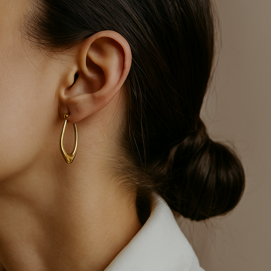PENDIENTES DORADOS - ACERO INOXIDABLE