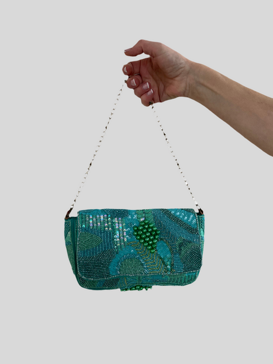 BOLSO DE FIESTA CON ABALORIOS