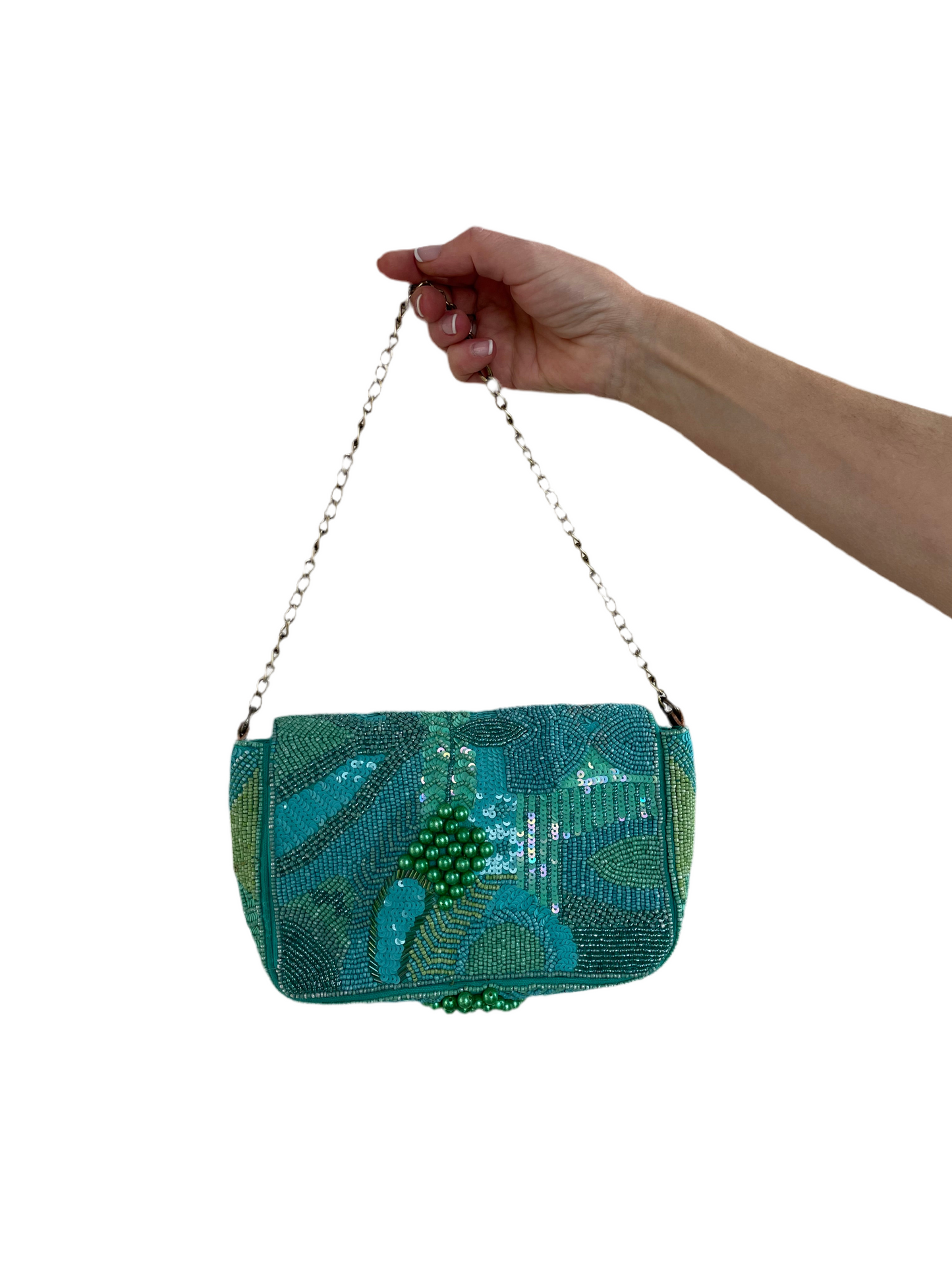 BOLSO DE FIESTA CON ABALORIOS