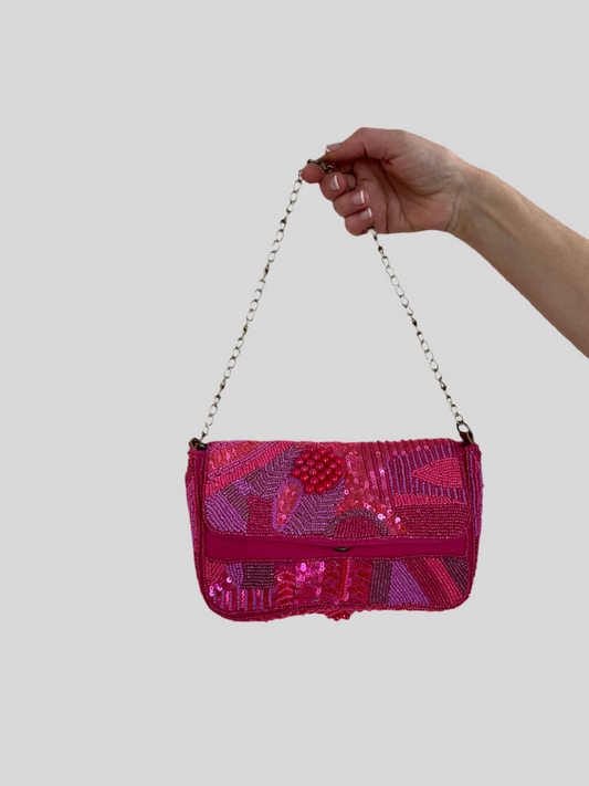 BOLSO DE FIESTA CON ABALORIOS