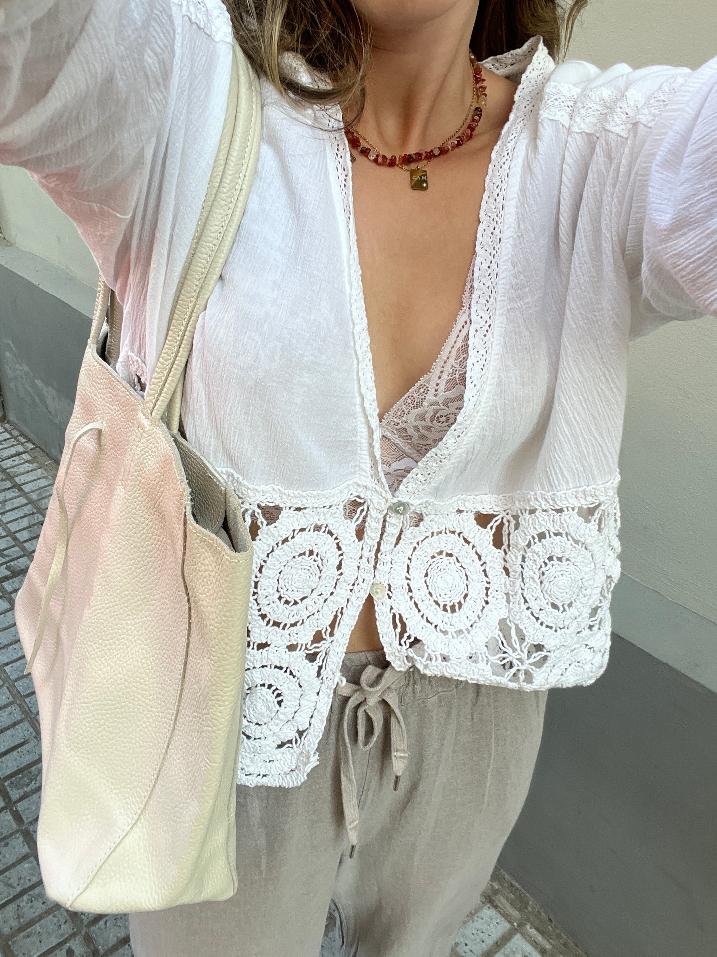 MILANO BEIGE PIEL