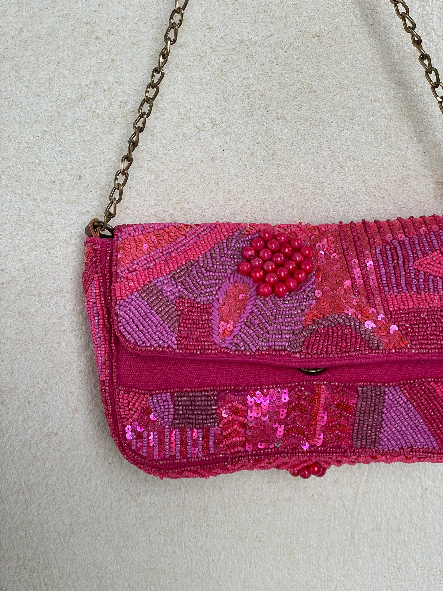 BOLSO DE FIESTA CON ABALORIOS