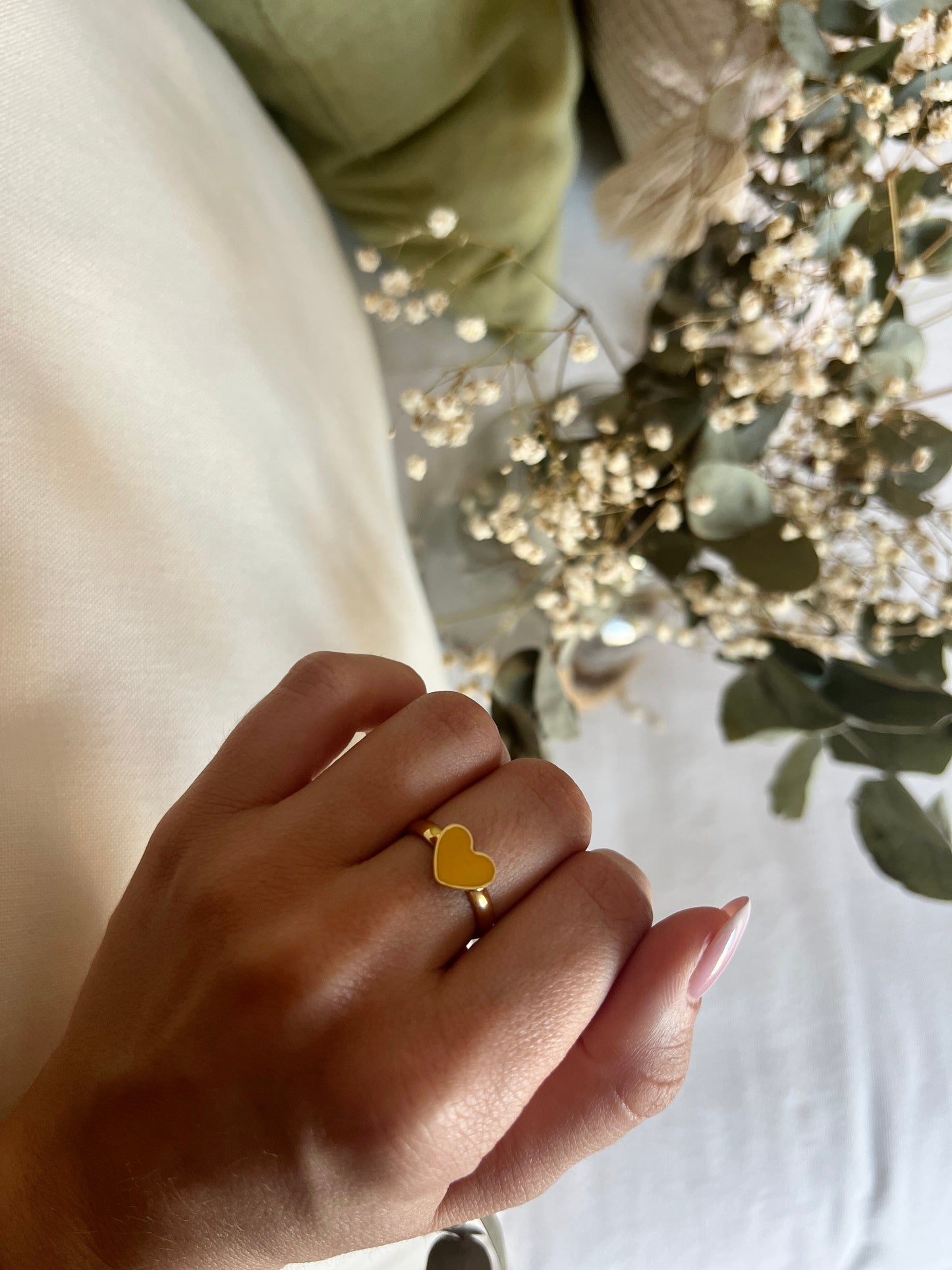 ANILLO CORAZÓN ACERO