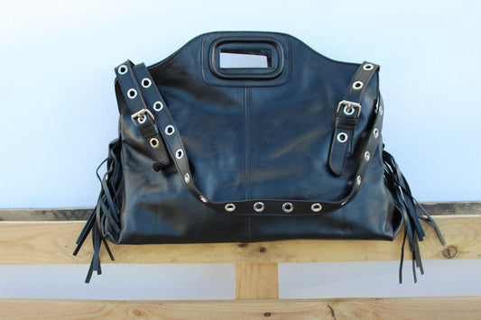 MAXI SHOPPER PIEL NEGRO