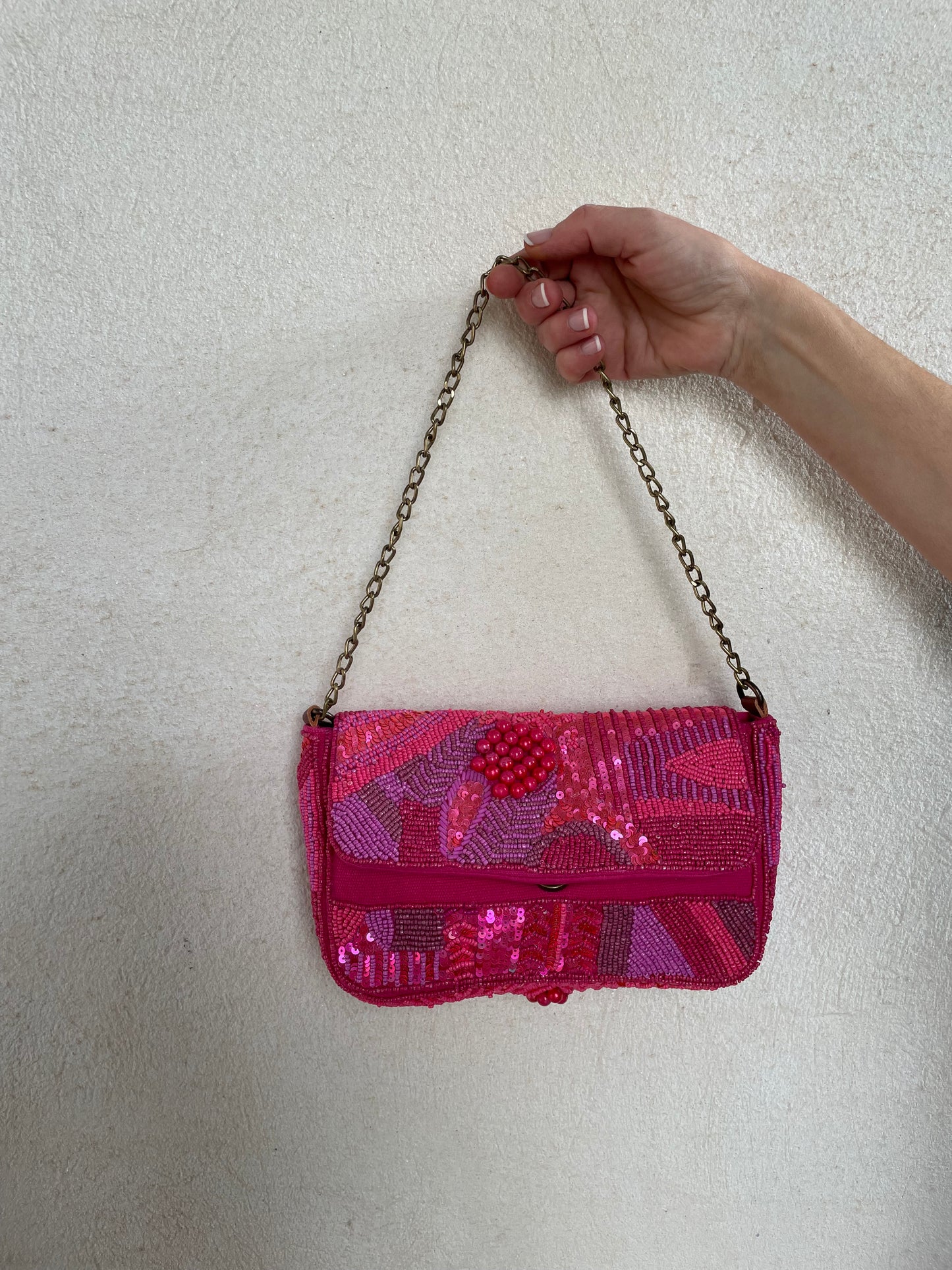 BOLSO DE FIESTA CON ABALORIOS
