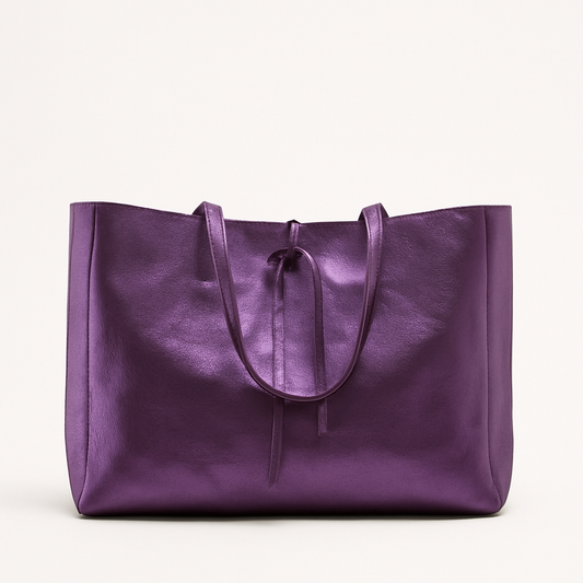 MILANO MORADO METALIZADO PIEL