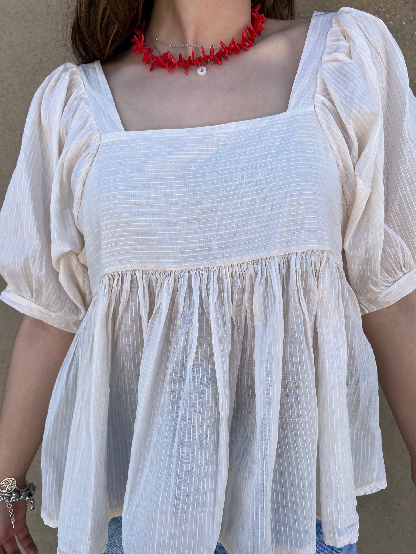 BLUSA CARLOTA MARFIL