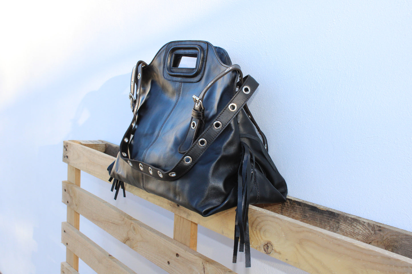 MAXI SHOPPER PIEL NEGRO