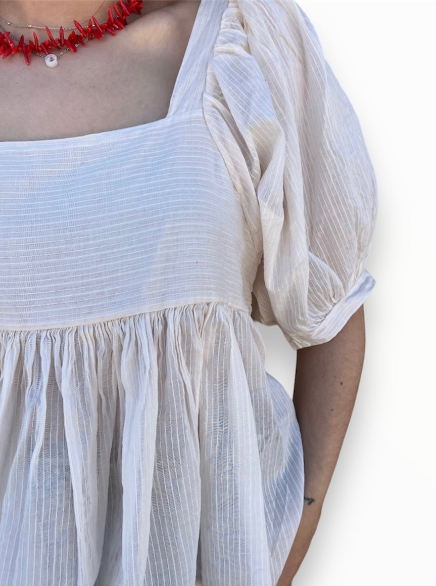 BLUSA CARLOTA MARFIL