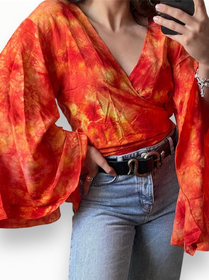 CAMISA TIEDYE ANUDADA