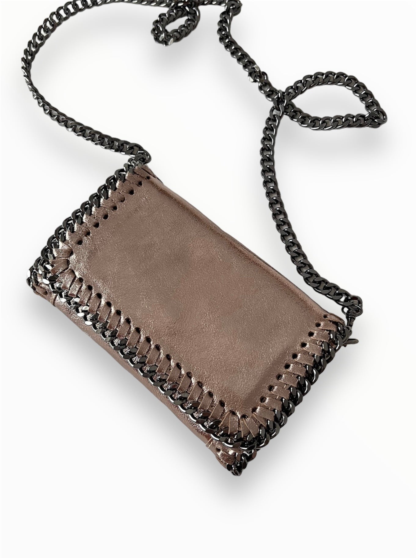 BOLSO BANDOLERA CADENA PIEL
