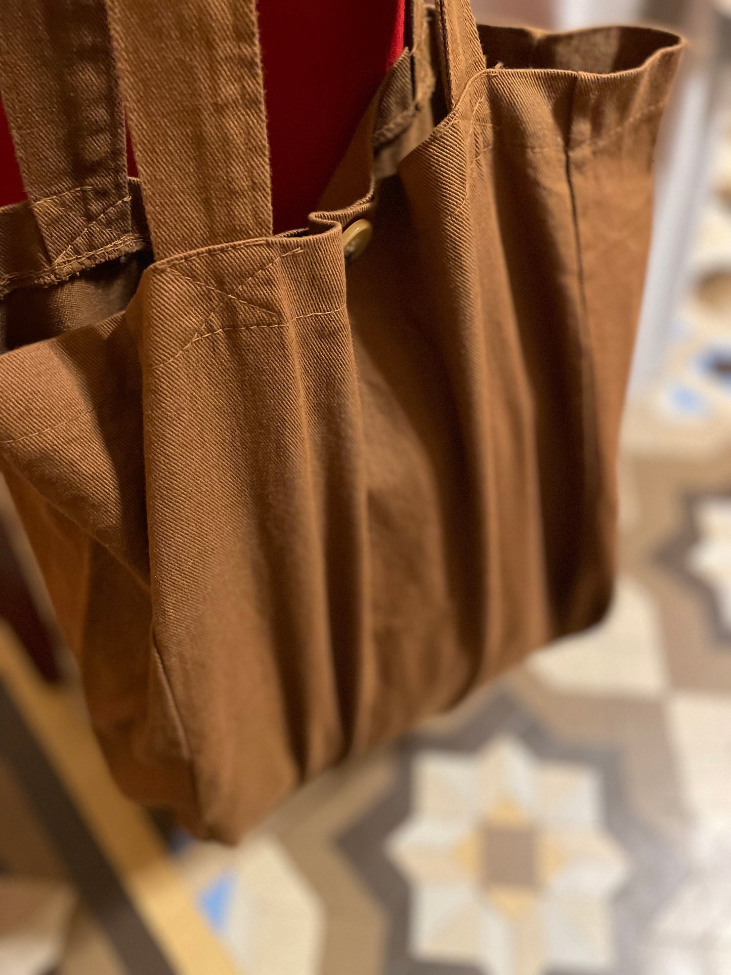 BOLSO SHOPPER LONETA MARRÓN
