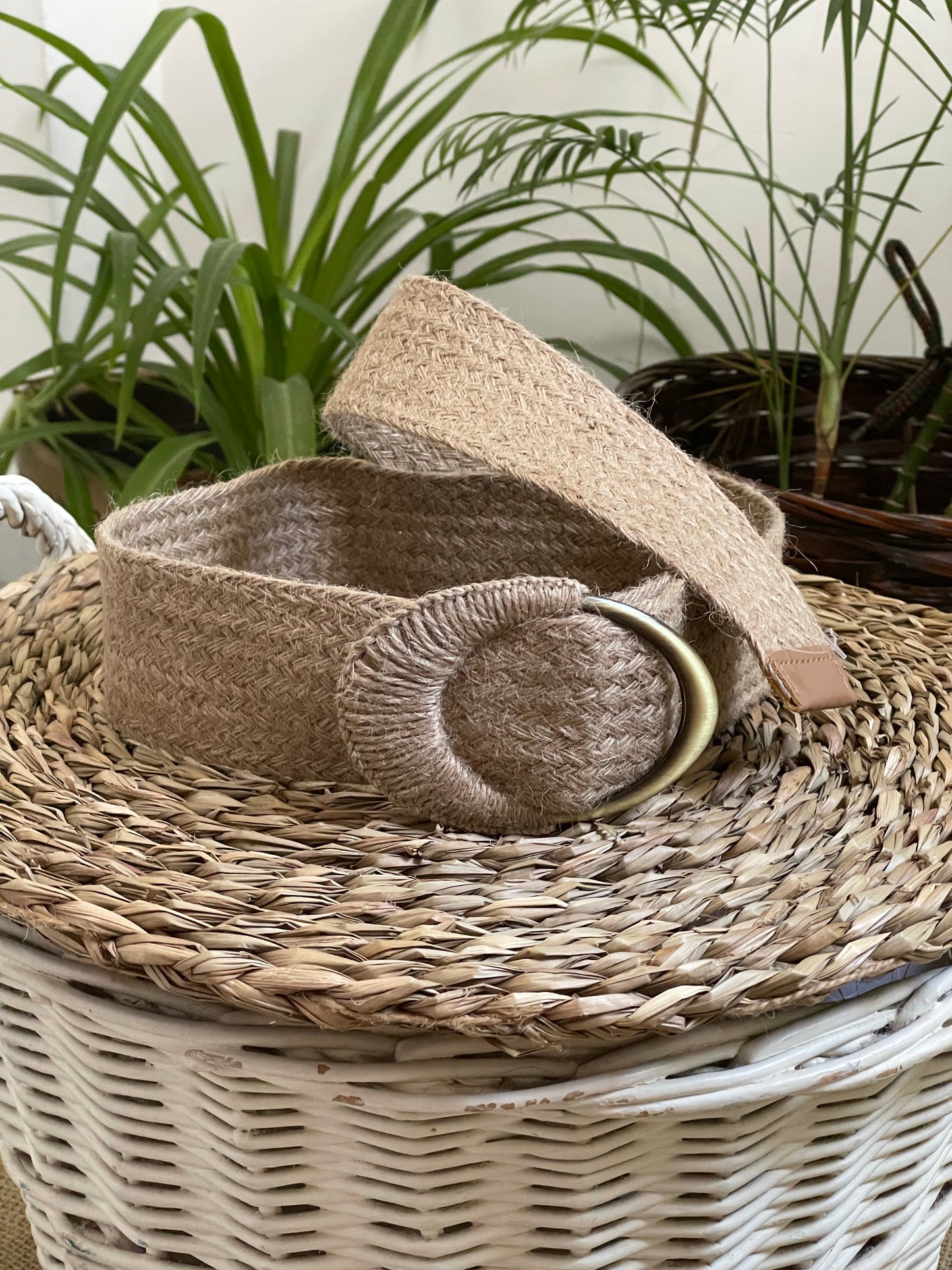 CINTURÓN RAFIA BEIGE