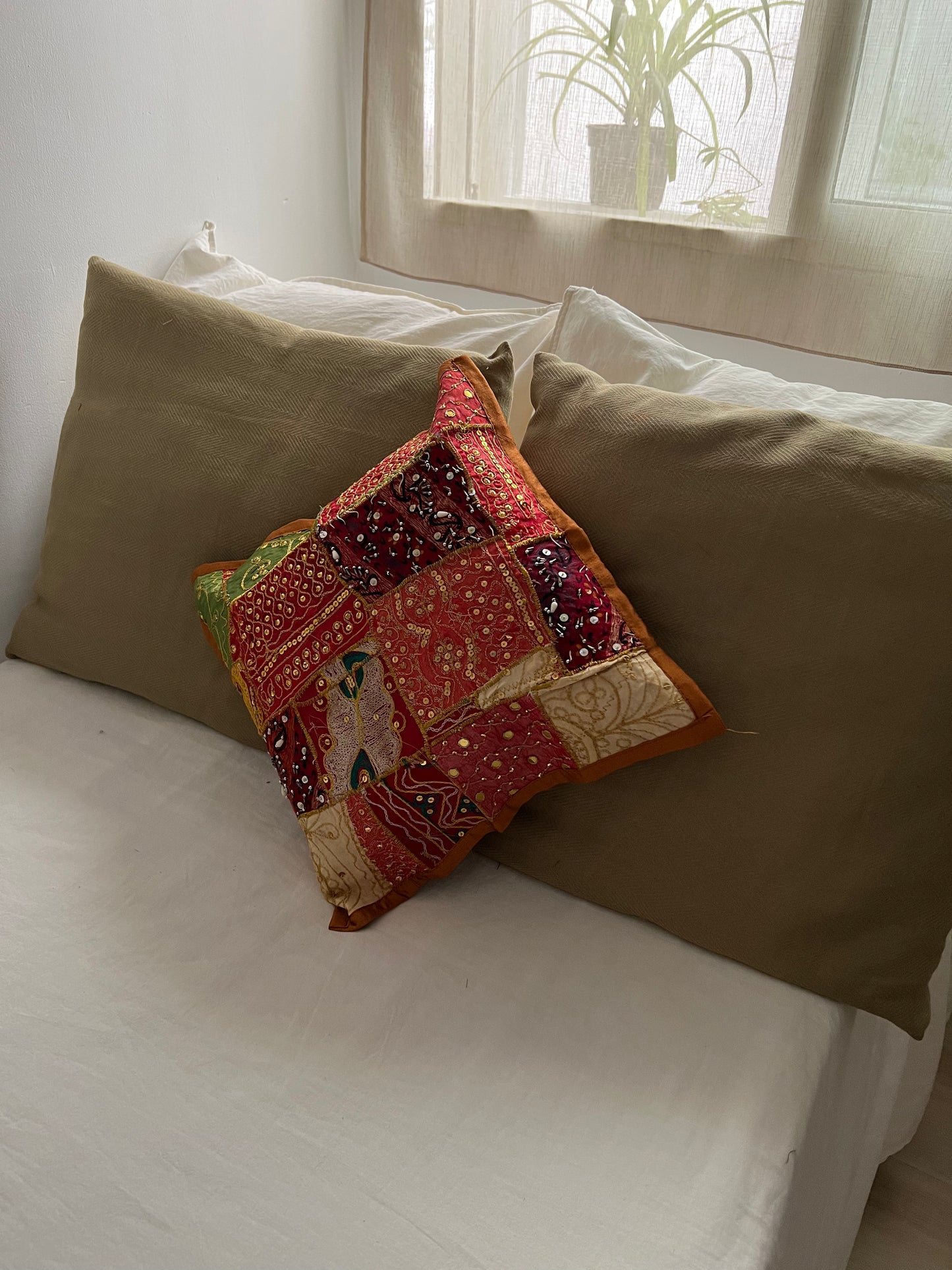 FUNDA COJÍN PATCHWORK PEDRERÍA