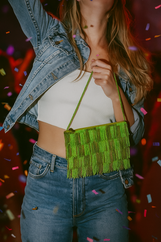 BOLSO DE FIESTA CON ABALORIOS