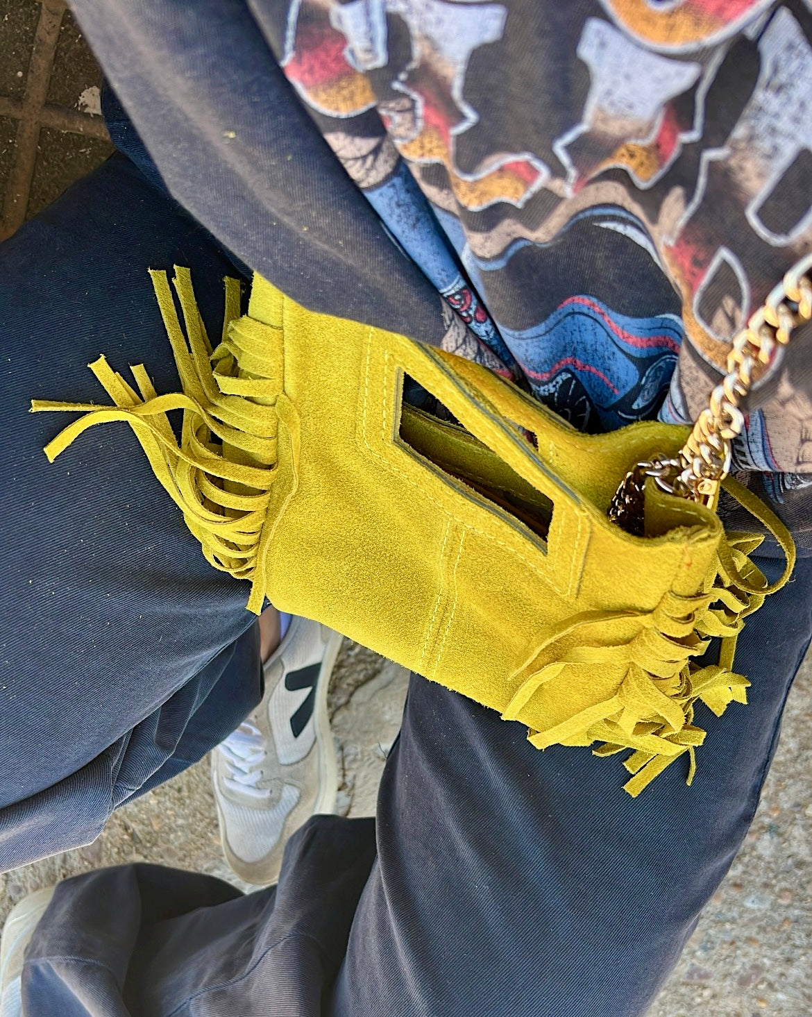 COWBOY MINI AMARILLO PIEL