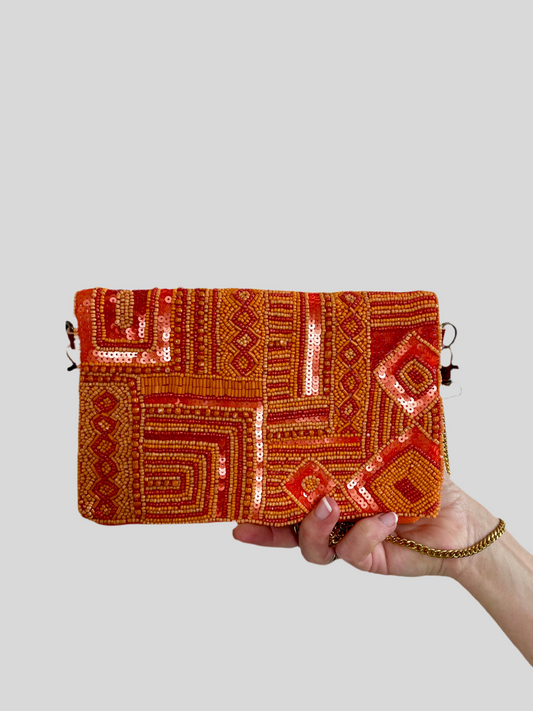 BOLSO DE FIESTA CON ABALORIOS