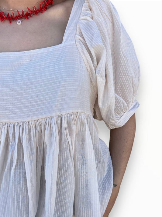 BLUSA CARLOTA MARFIL