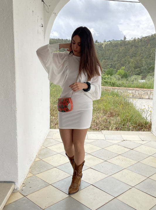 VESTIDO MANGA MURCIÉLAGO