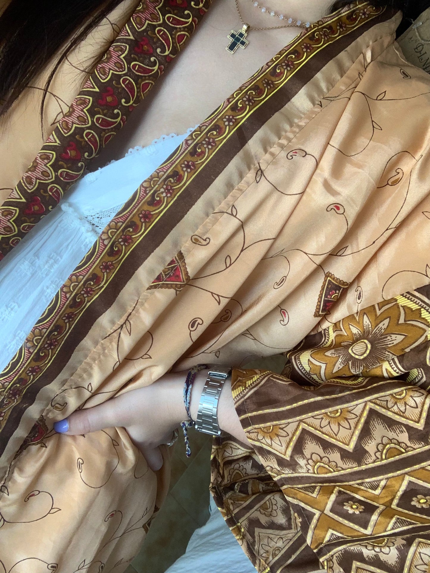 KIMONO ESTAMPADO SEDA