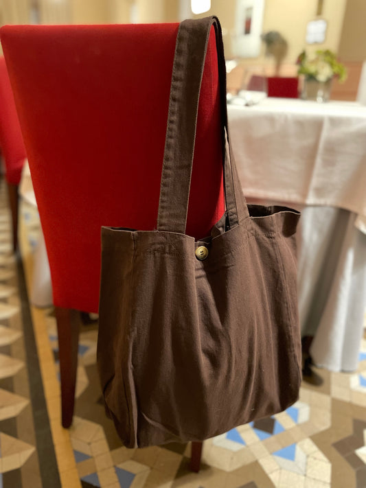 BOLSO SHOPPER LONETA CHOCOLATE